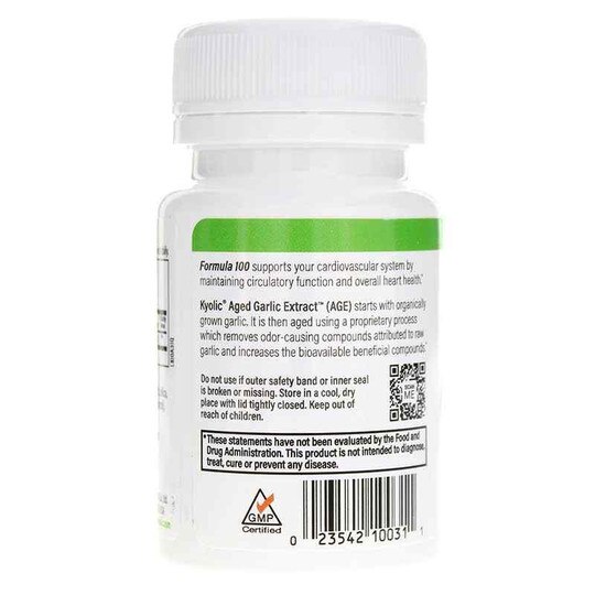 Kyolic Formula 100 Cardiovascular, KYO